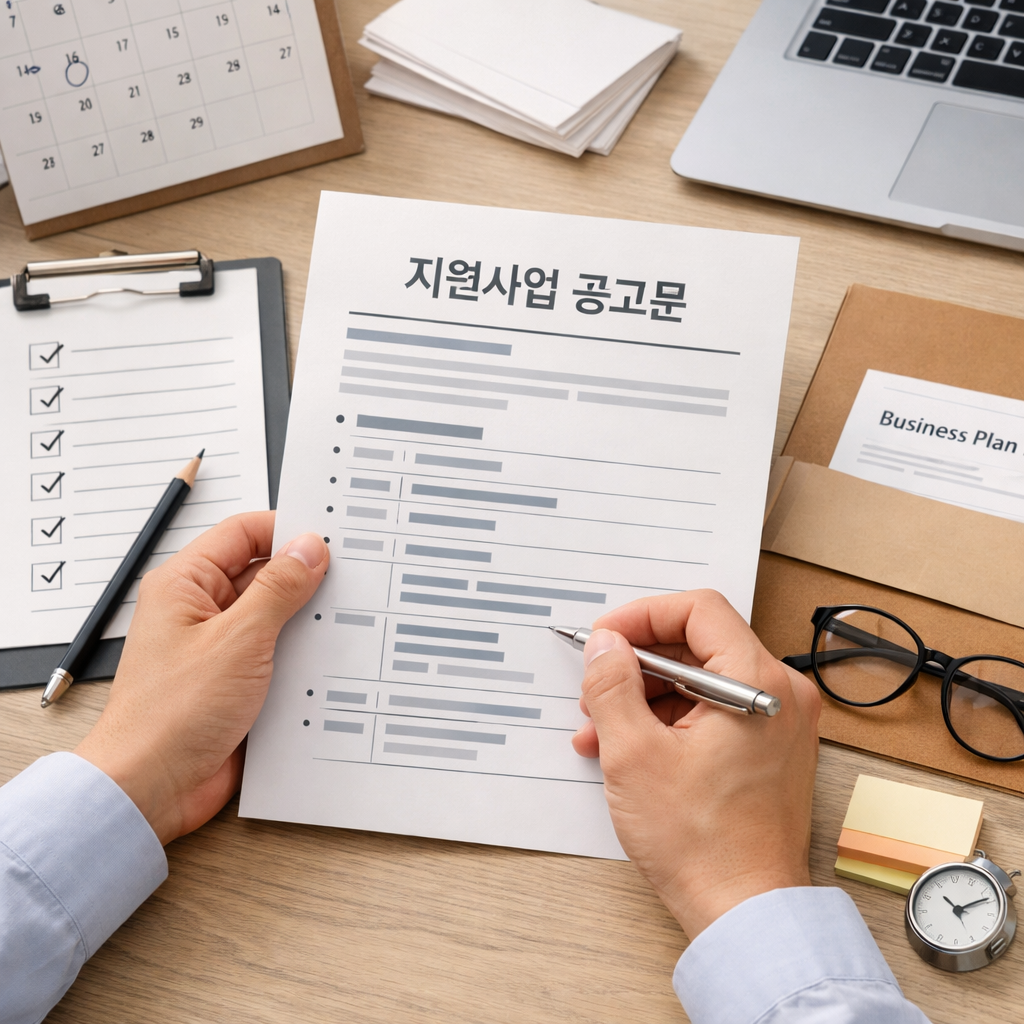 지원사업 공고문 읽는 법